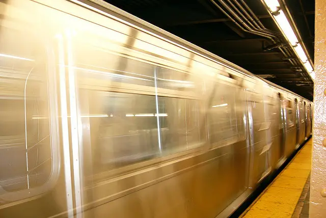 A man was nearly hit by an L train after falling onto the tracks in Brooklyn.